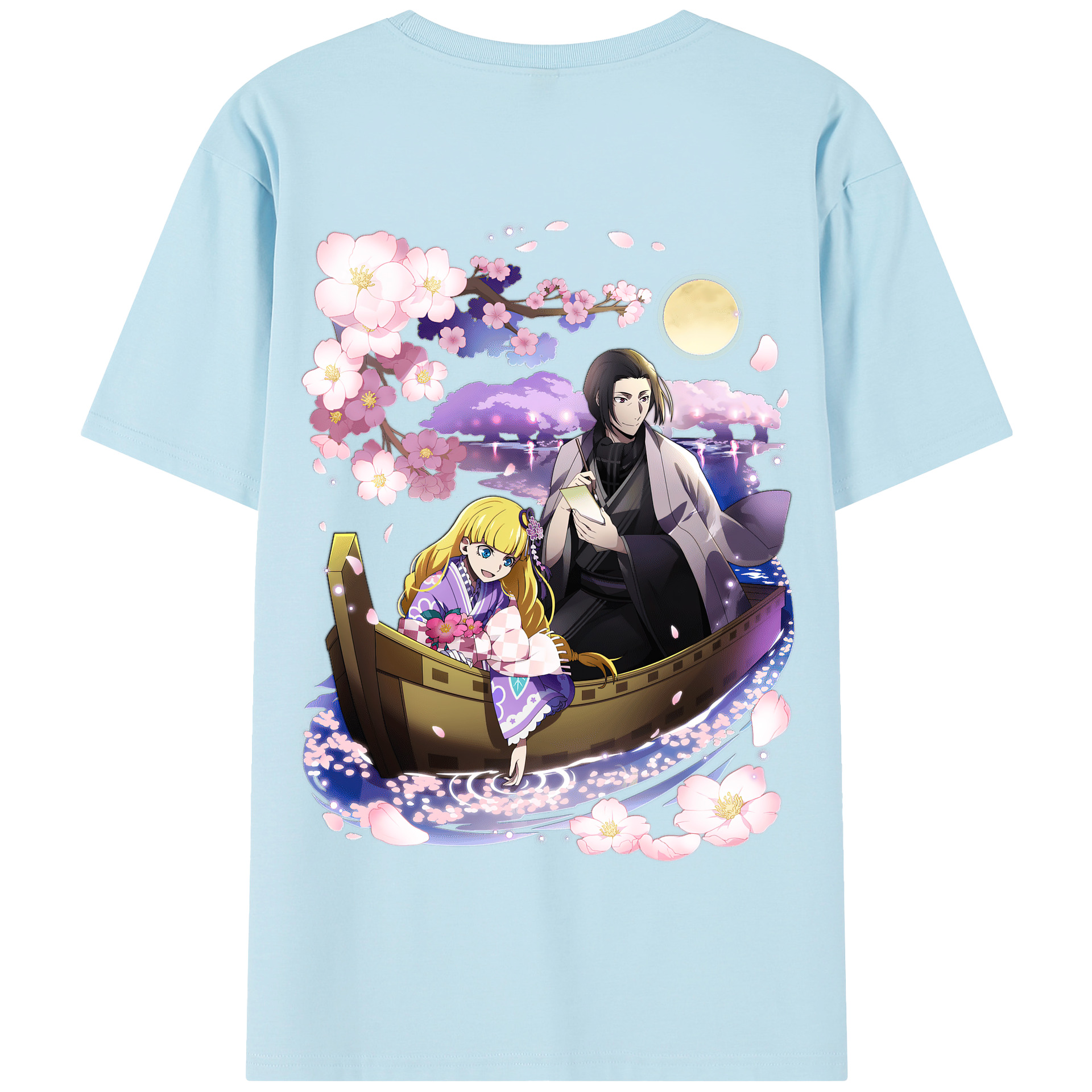 （画像用） 文豪ストレイドッグス Bungo Stray Dogs 綿100％半袖Tシャツ（背面プリント）